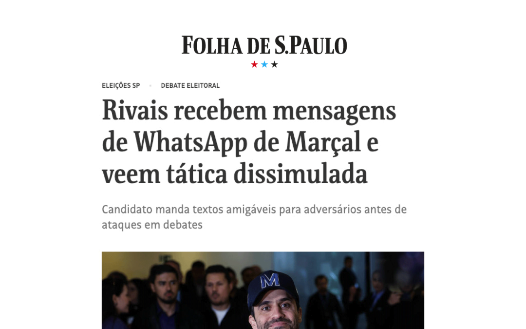 Rivais recebem mensagens de WhatsApp de Marçal e veem tática dissimulada