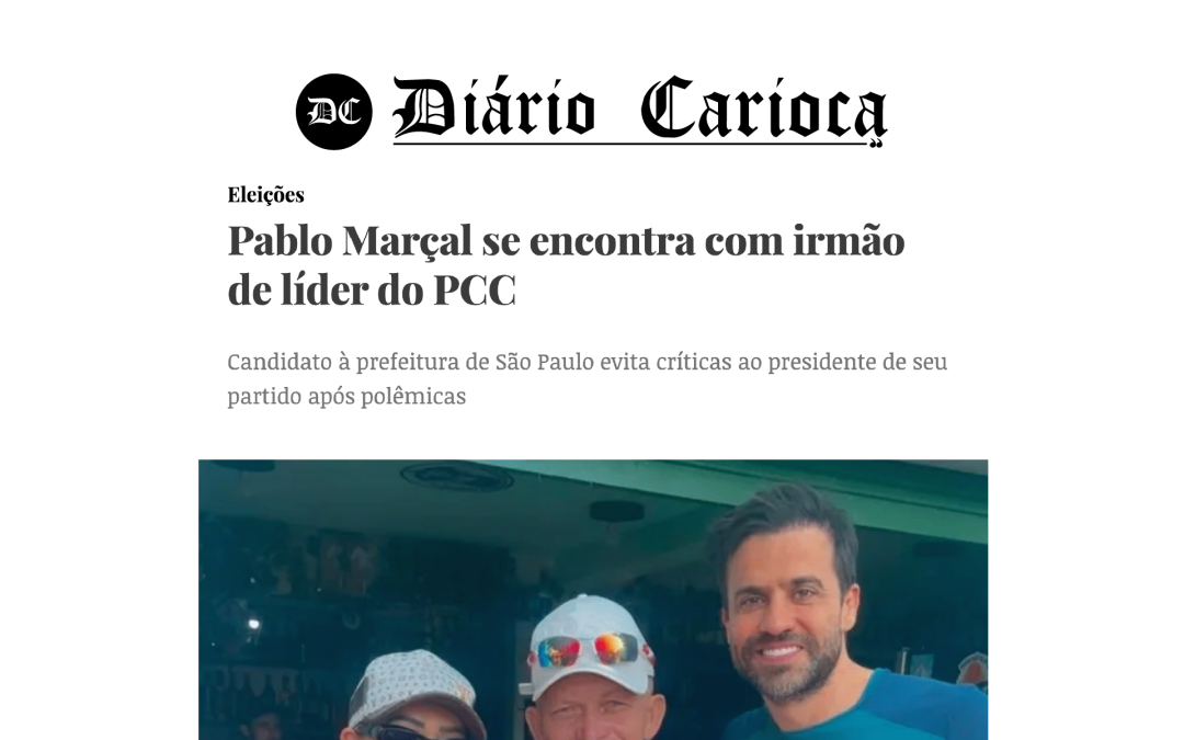 Pablo Marçal se encontra com irmão de líder do PCC