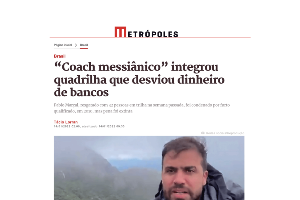 “Coach messiânico” integrou quadrilha que desviou dinheiro de bancos