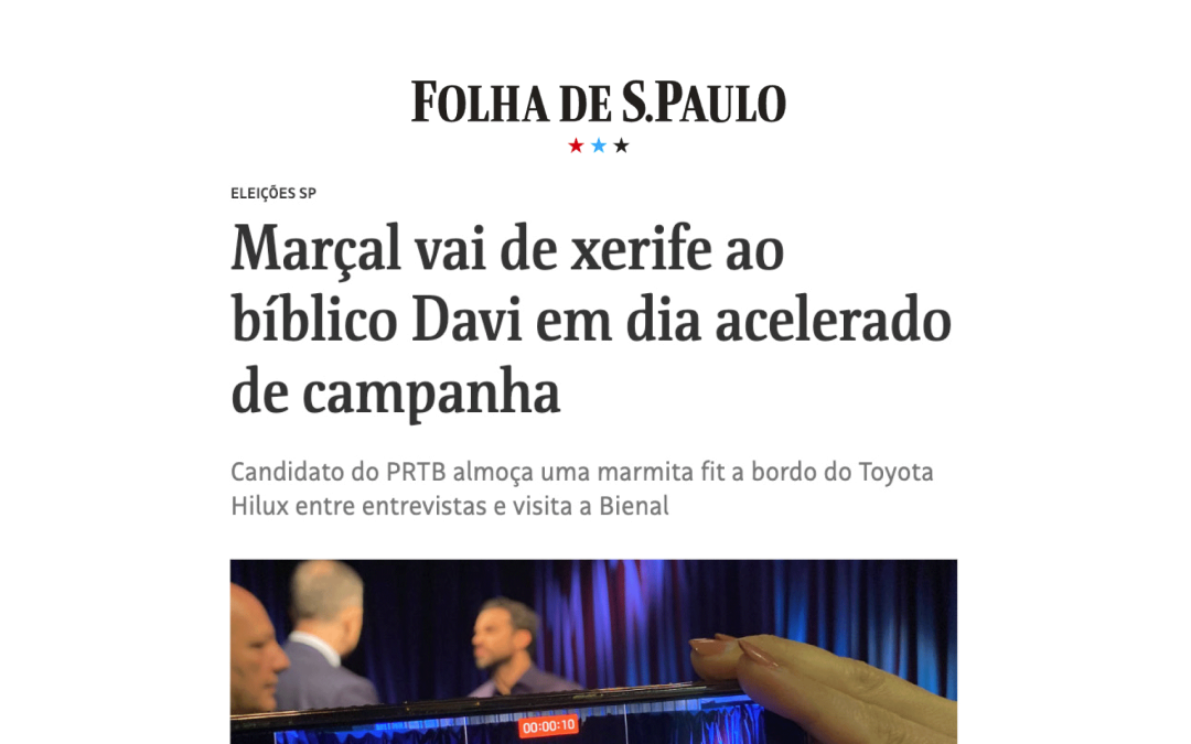Marçal vai de xerife ao bíblico Davi em dia acelerado de campanha