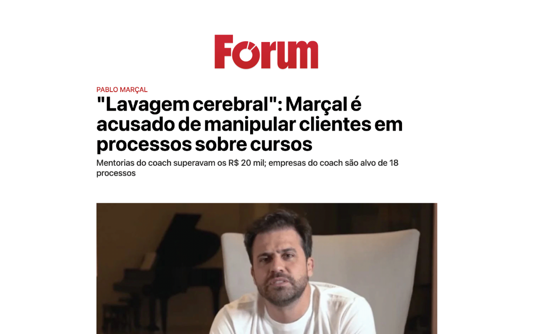 “Lavagem cerebral”: Marçal é acusado de manipular clientes em processos sobre cursos