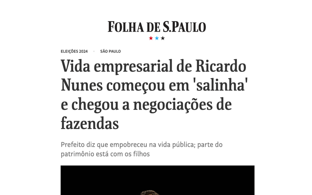 Vida empresarial de Ricardo Nunes começou em ‘salinha’ e chegou a negociações de fazendas