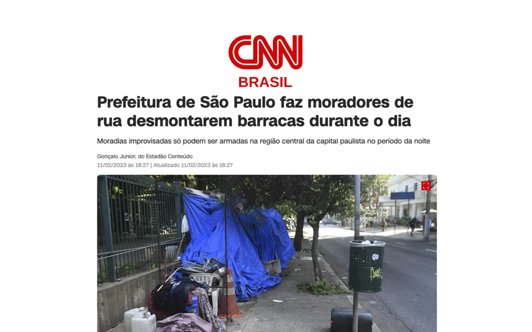 Prefeitura de São Paulo faz moradores de rua desmontarem barracas durante o dia