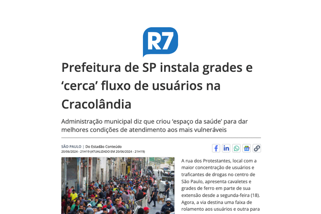 Prefeitura de SP instala grades e ‘cerca’ fluxo de usuários na Cracolândia