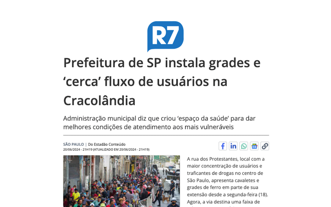 Prefeitura de SP instala grades e ‘cerca’ fluxo de usuários na Cracolândia