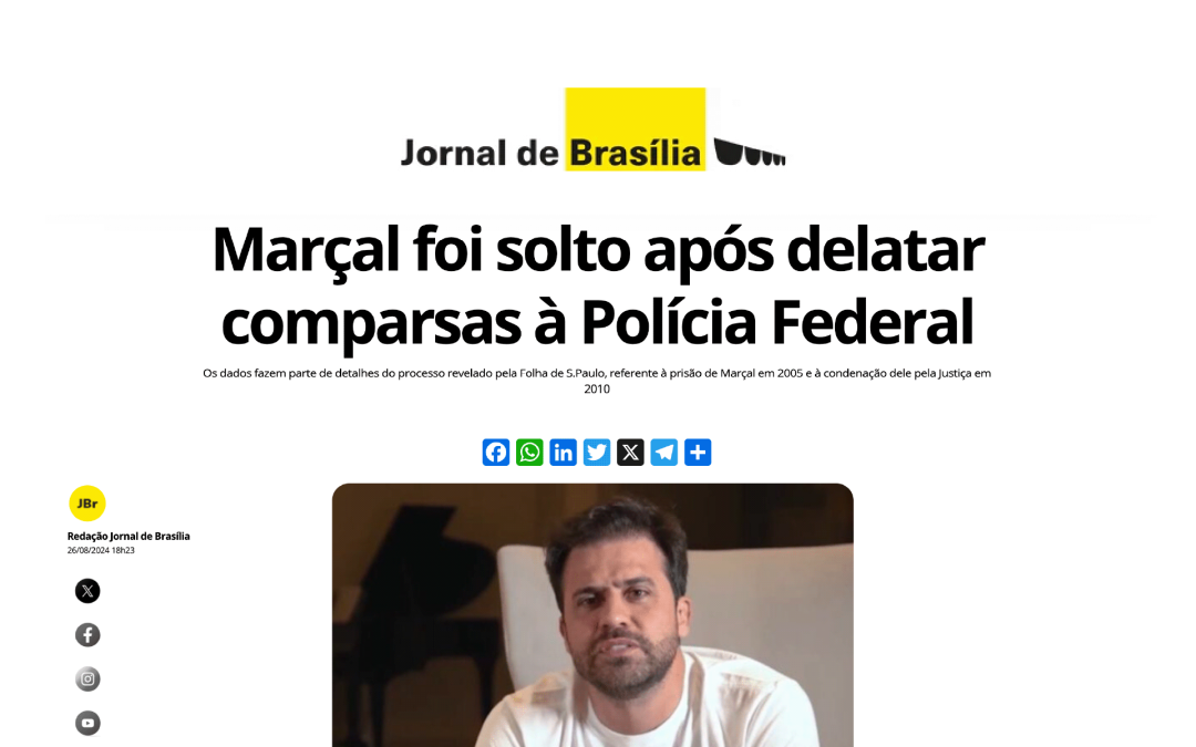 Marçal foi solto após delatar comparsas à Polícia Federal