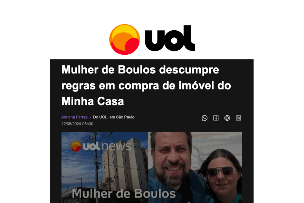 Mulher de Boulos descumpre regras em compra de imóvel do Minha Casa, Minha Vida