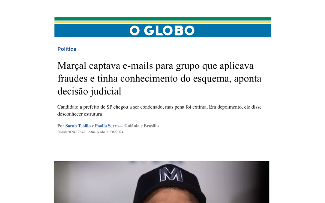 Marçal captava e-mails para grupo que aplicava fraudes e tinha conhecimento do esquema, aponta decisão judicial