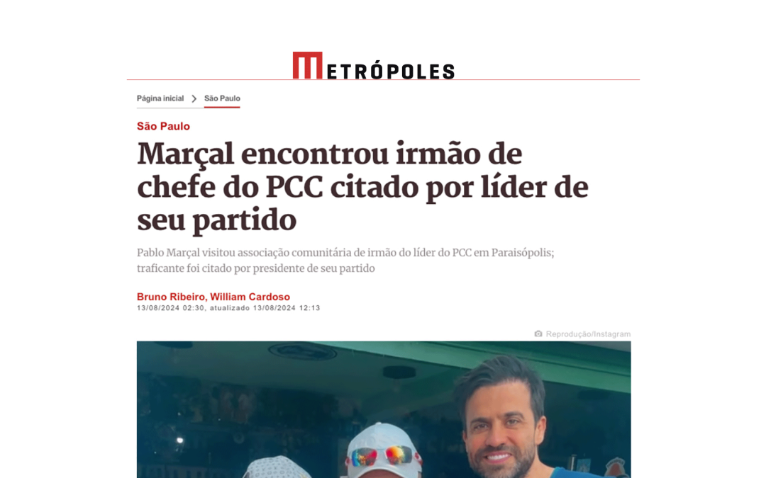 Marçal encontrou irmão de chefe do PCC citado por líder de seu partido