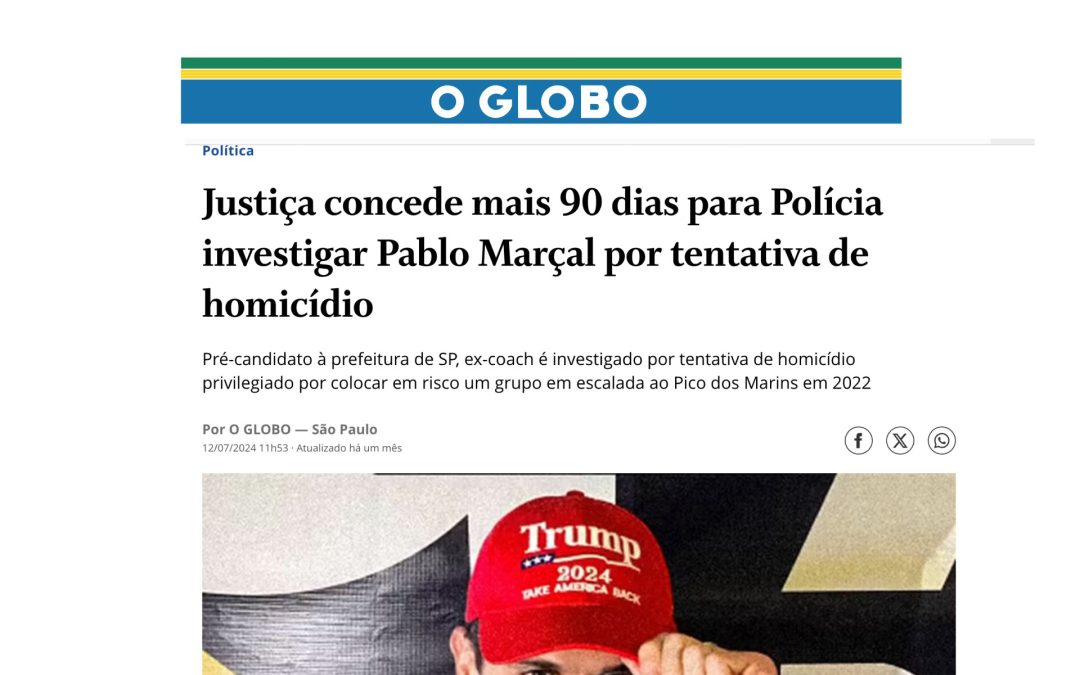 Justiça concede mais 90 dias para Polícia investigar Pablo Marçal por tentativa de homicídio