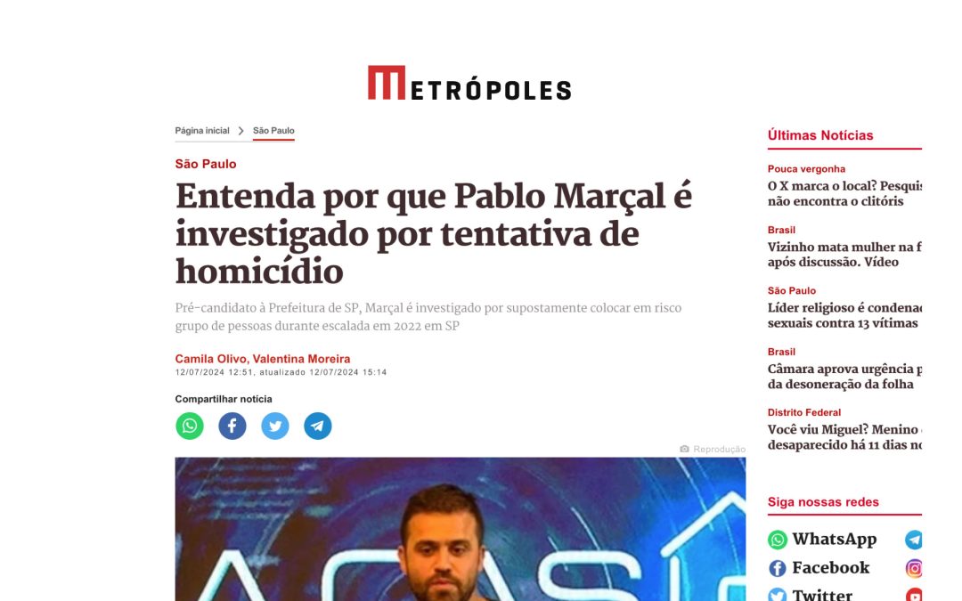 Entenda por que Pablo Marçal é investigado por tentativa de homicídio